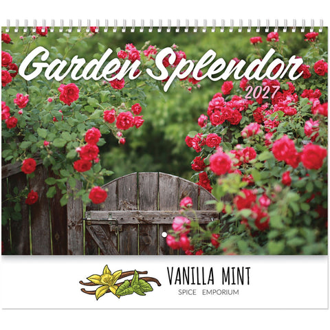 Full Colour Garden Splendor Wall Calendar Spiral