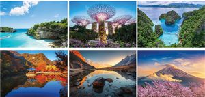 Scenic Asia Spiral Wall Calendar