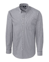 Cutter & Buck Easy Care Stretch Gingham Mens Big and Tall Long Sleeve Dress Shirt