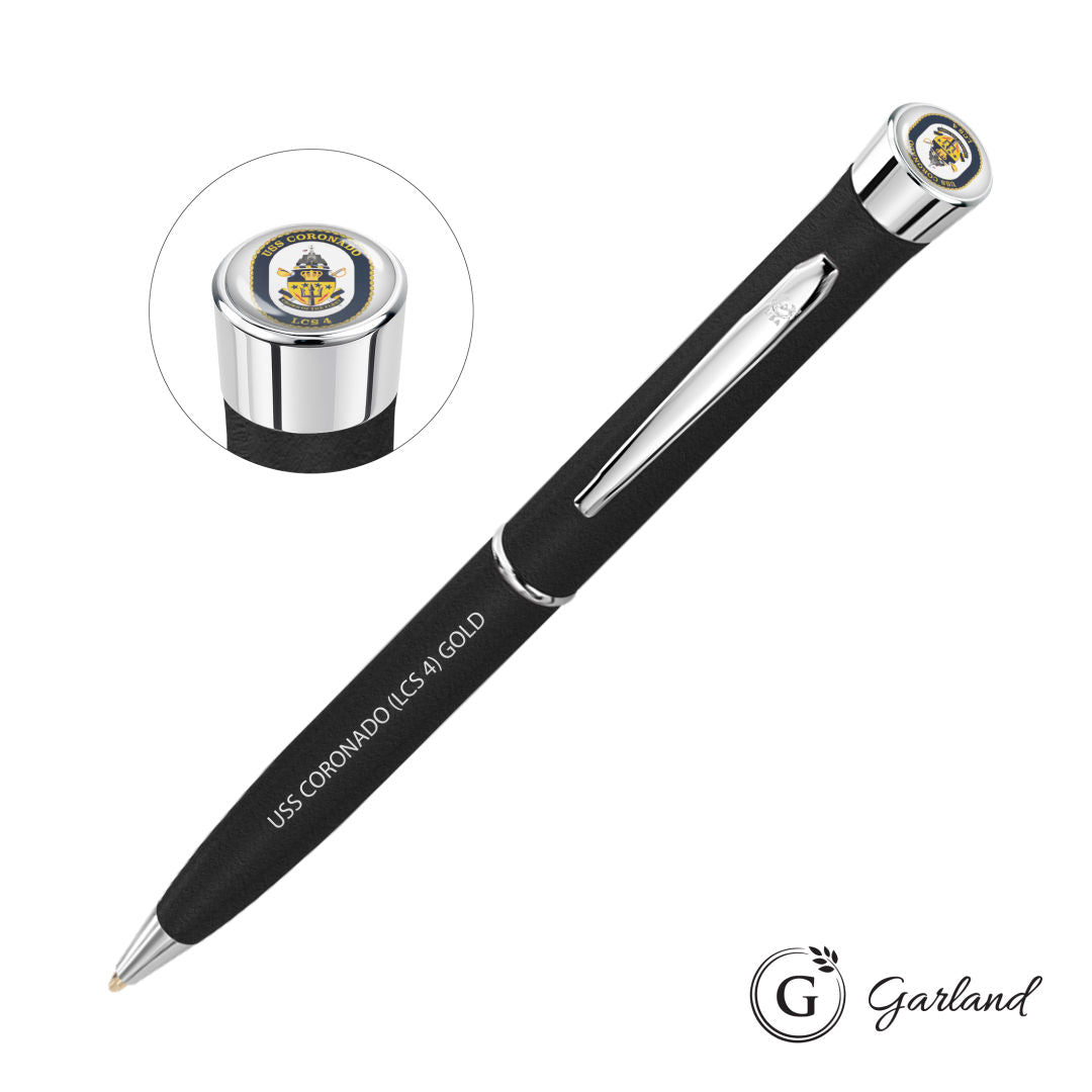 Garland? Tactical Custom Textured Twist Pen - Chrome