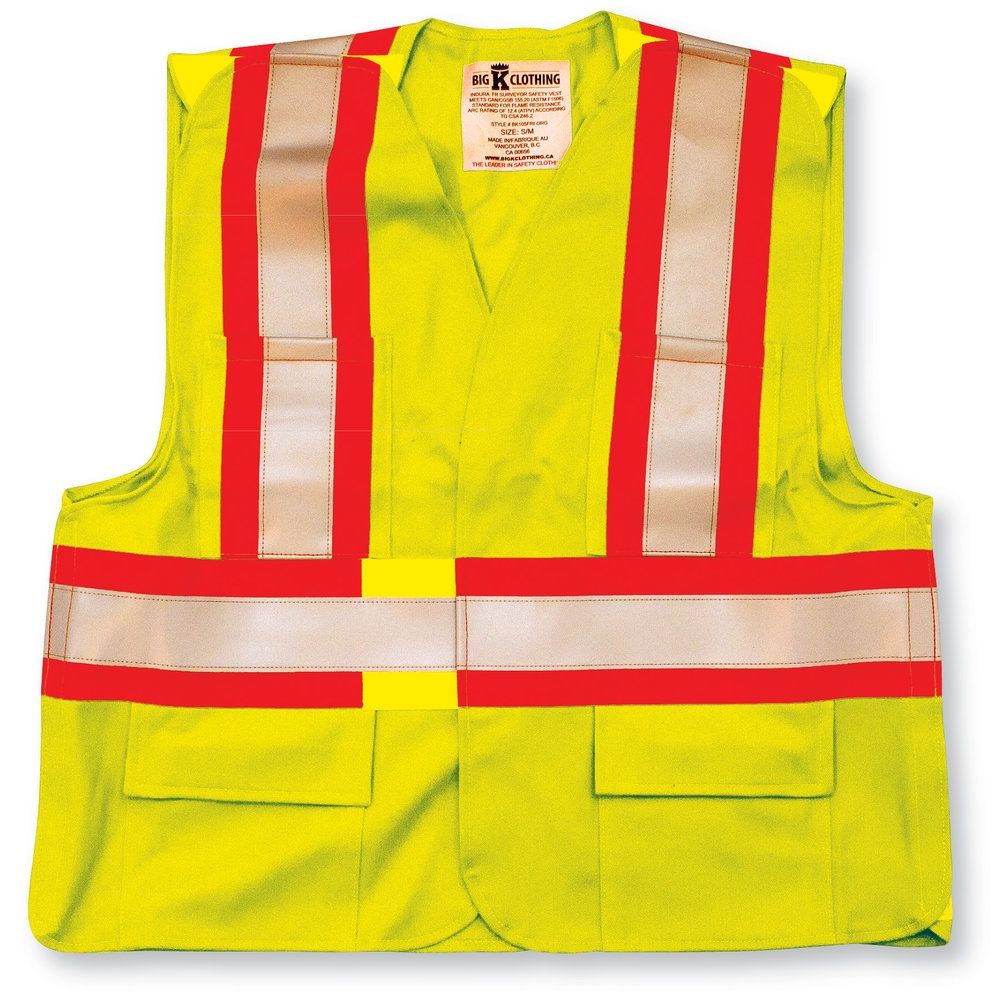 Fire Retardant Lime Green Ultrasoft Safety Vest