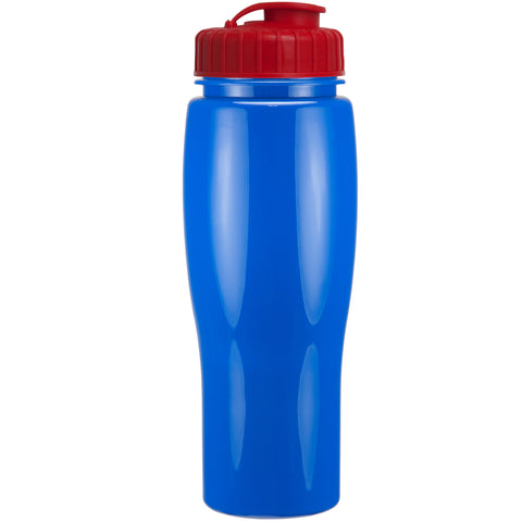 24 Oz. Contour Bottle w/ Flip Top Lid - Solid Colors