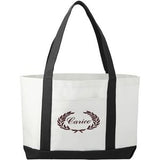 000271 Large Canvas Boat Tote Bag