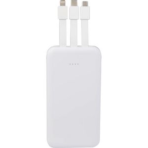 UL Listed 5,000 mAh Power Bank with Multi-Cables
