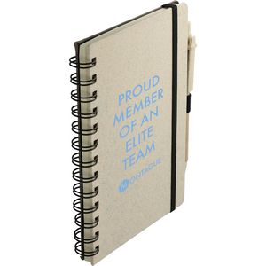 5'' x 7'' FSC® Mix Wheat Straw Notebook with Pen