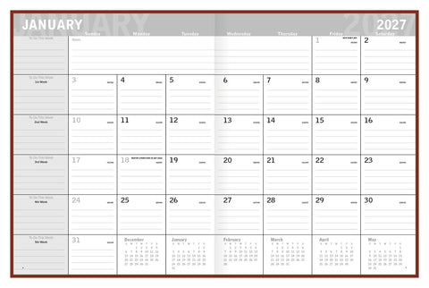Triumph® Calendars Classic Monthly Planner
