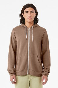 Bella+Canvas® Adult Unisex Sponge Fleece Full-Zip Hoodie
