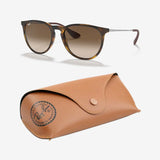Ray Ban Erika Non-Polarized Sunglasses, Tortoise/Gunmetal Brown, Size 54