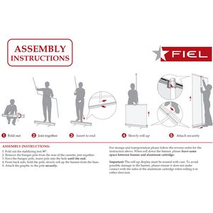 000561 Deluxe Wide Base Retractable Banner with Graphics, Stand and Bag, 33.5x79, NO SETUP CHARGE