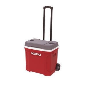 Igloo Latitude 30qt Roller Cooler, red