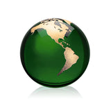 Globe Paperweight - Green