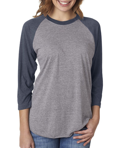 Next Level® Unisex Triblend Three-Quarter Raglan T-Shirt