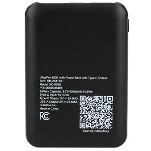 UltraPwr 4000 mAh Power Bank with Type-C Output