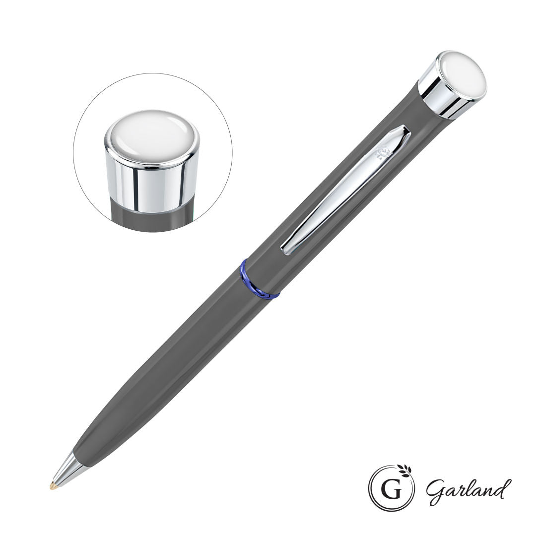 Grey with Blue Band / Chrome (Blank)