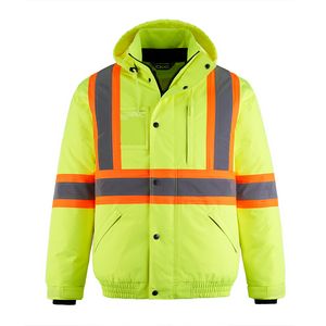 Peterbuilt Adult Hi-Vis 3 In 1 Bomber Jacket w/Detachable Hood