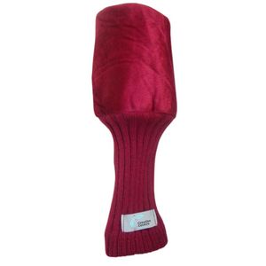 Barrel style Plush Maroon Golf Head Cover