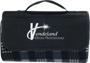 Padded Water-Resistant Fleece Picnic Blanket