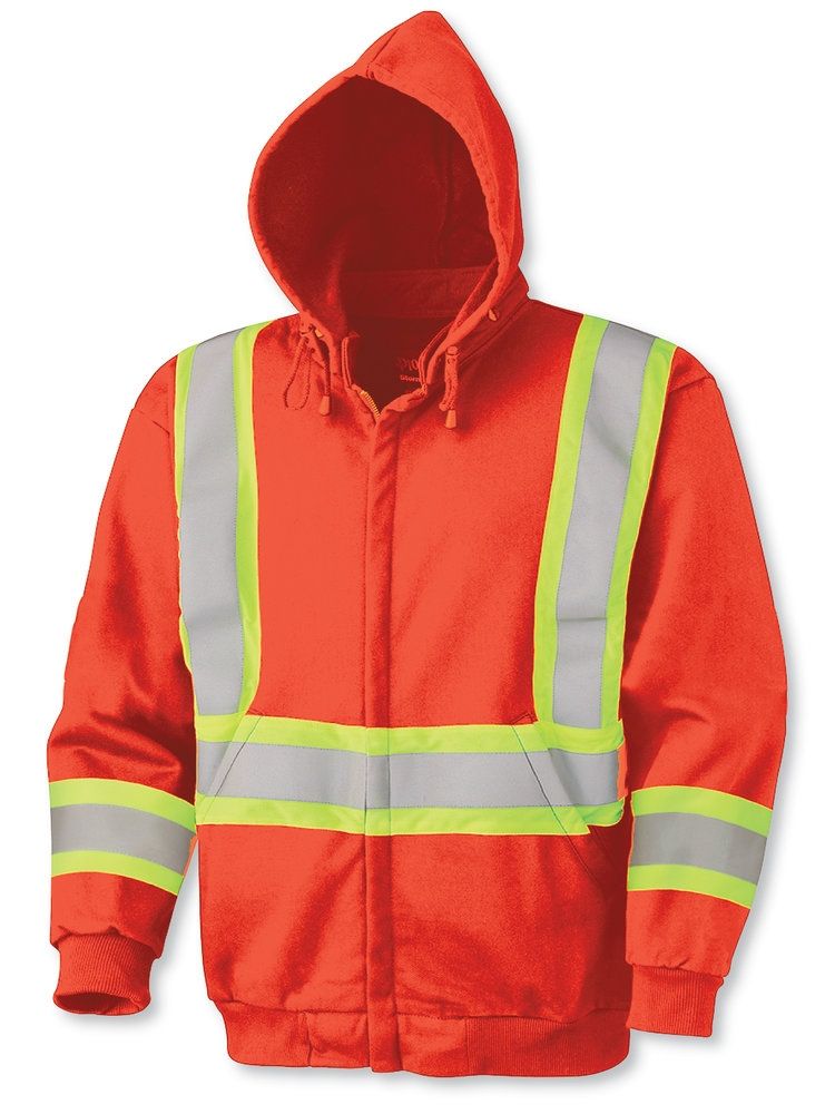 Orange FR Treated Cotton Hoodie