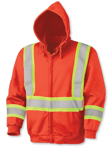 Orange FR Treated Cotton Hoodie