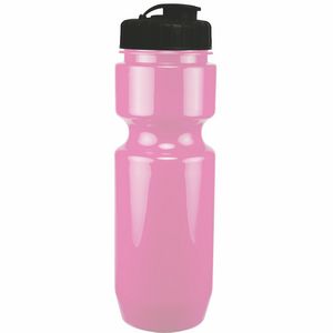 22 Oz. Bike Bottle w/ Flip Top Lid - Solid Colors