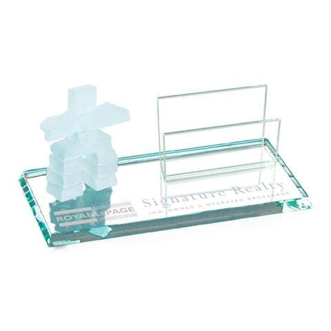 Inukshuk Cardholder - Jade Standard Edge