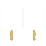 Square Sandwiched Hand Fan (2 Side/ four color process imprint)
