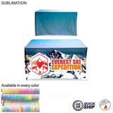 48 Hr Quick Ship - Sublimated Table Cloth for 4' table, Drape style, 4 sided, Closed Back
