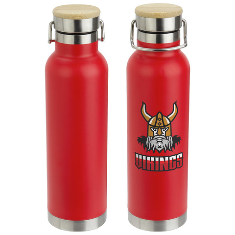 Cusano 22 oz Vacuum Insulated Stainless Steel Bottle with Bamboo Cap
