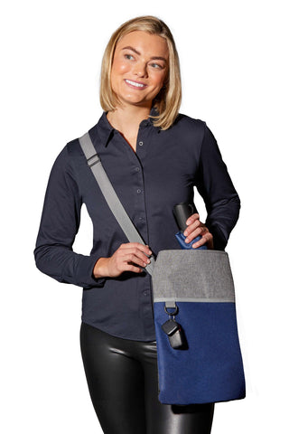Double Heather rPET Crossbody Tote