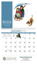 Norman Rockwell Appointment Calendar - Spiral 2026 Calendar