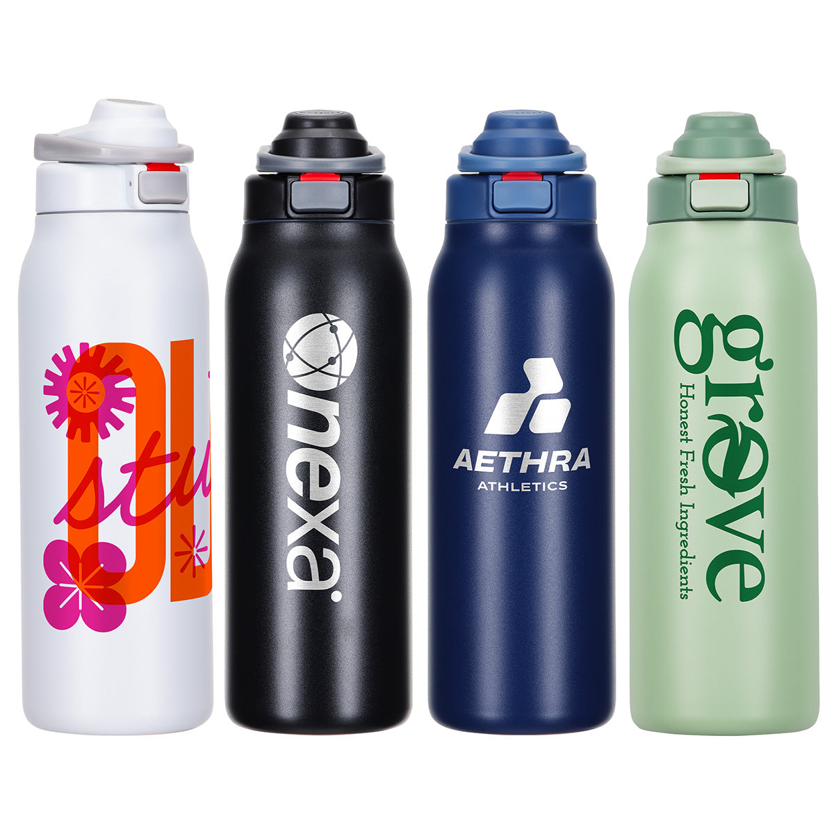 SENSO® Mission 32 oz Eco-Friendly 2" 1 Sip & Chug Duoflow Vacuum Insulated bottle