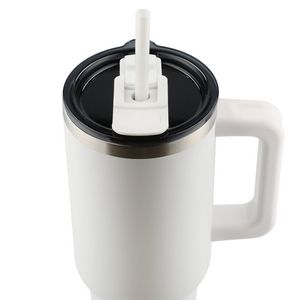 Pinnacle 40 oz Vacuum Insulated Eco-Friendly Travel Tumbler With Straw