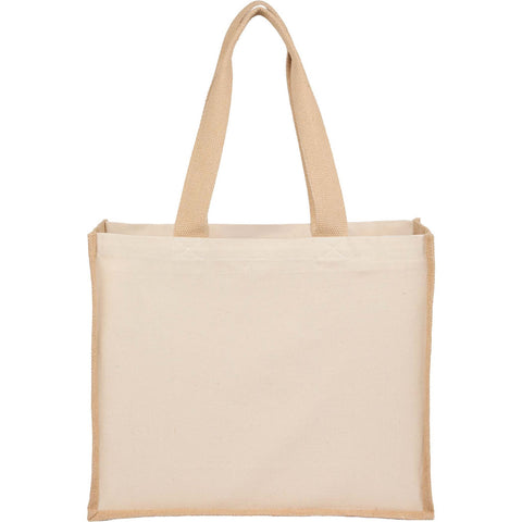 Sol Recycled Cotton & Jute Shopper Tote