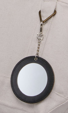 Recycled PU Travel Mirror Bag Charm
