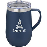 Navy Blue/Silver/Clear Logo Front View