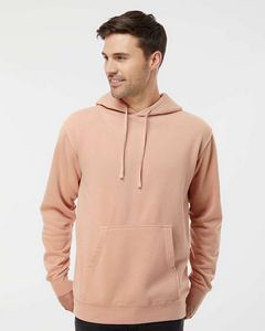 000518 Independent Trading Co. Unisex Midweight Pigment-Dyed Hooded Sweatshirt