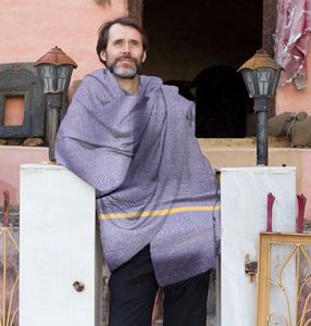 Denim Beachy Cottage Blanket, 50x60, Blank Only