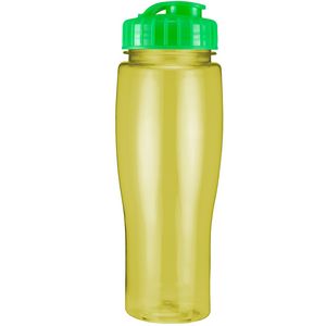 24 Oz. Contour Translucent Bottle w/ Flip Top Lid