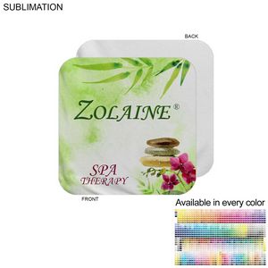 000590 Plush and Soft Velour Terry Cotton Blend Face Cloth, 12x12, Sublimated Graphics Edge to Edge