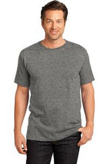 Heathered Steel Gray Blank Front Lifestyle View