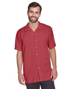 Harriton Men's Bahama Cord Camp Shirt
