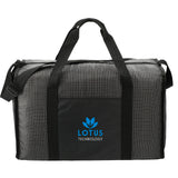 Grid Boxy Duffle Bag