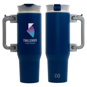 NAYAD® Genesis 40 oz Stainless Steel Double-Wall Mug with Foldable Handle