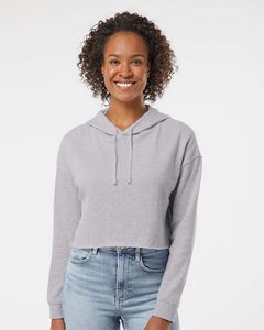 Independent Trading Co. Women's Lightweight Cropped Hooded Sweatshirt