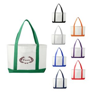 000271 Large Canvas Boat Tote Bag
