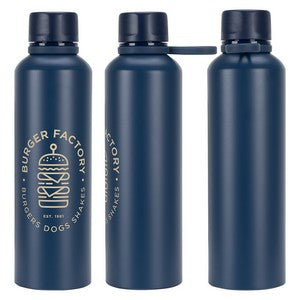 Avento 25 oz Recycled Aluminum Bottle with Silicone Loop
