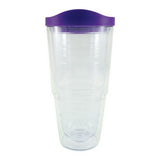 24ORBTMB Clear Tumbler/Purple Lid