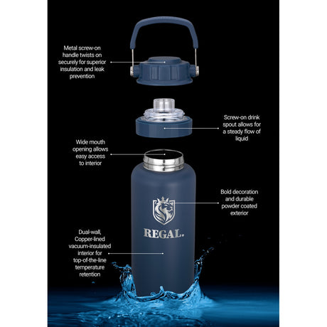 Urban Peak 34oz Dual Top Water Bottle