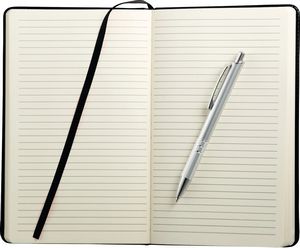 6'' x 8.5'' FSC® Mix Viola Bound Notebook with Pen