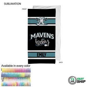 72 Hr Fast Ship - Team Towel in Plush and Soft Velour Terry Cotton Blend, 30x60